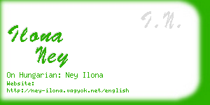 ilona ney business card